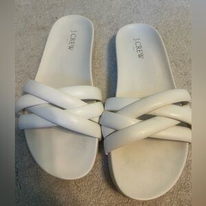 Cream J Crew Sandals